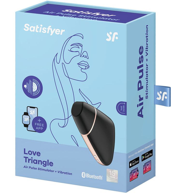 Satisfyer Love Triangle klitorisvibrator med appstyring svart