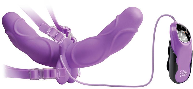 Pipedream Fetish Fantasy Elite Vibrating Double Delight Strap-On